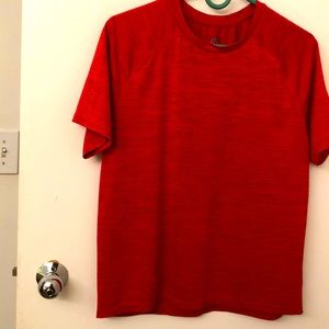Red shirt sleeved T shirt by Champion